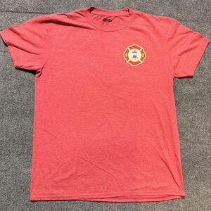 Baywatch Shirt Mens Large Red Lifeguard Logo Graphic Short Sleeve Tagless Tee